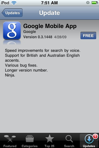 google mobile algorithm update